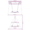 vidaXL Outdoor Swing Set with Saucer Swing