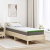 vidaXL Mattress Topper White and Green 70 x 200 x 6 cm Jaquard Fabric