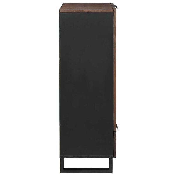 vidaXL Highboard with Drawer Brown 60 x 33 x 100 cm Solid mango wood