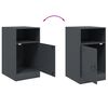 vidaXL Bedside Cabinets 2pcs Anthracite 34.5x39x62 cm Steel