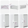 vidaXL Basement Window "RISOR" 120x60 cm Tilt&Turn DIN Right White