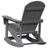 vidaXL Adirondack Rocking Chairs 2 pcs Light Grey HDPE