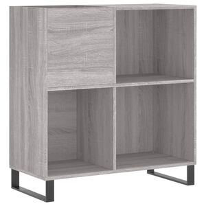 vidaXL Record Cabinet Grey Sonoma 84.5x38x89 cm Engineered Wood