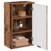 vidaXL Bathroom Cabinet Wall-mounted Old Wood 39 x 23.5 x 65 cm