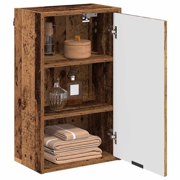 vidaXL Bathroom Cabinet Wall-mounted Old Wood 39 x 23.5 x 65 cm