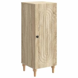 vidaXL Sideboard Sonoma Oak 33 x 34.5 x 90 cm Engineered Wood