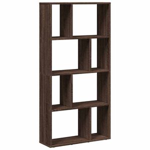 vidaXL Bookcase Brown Oak 60x20x120.5 cm Engineered Wood