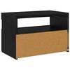 vidaXL TV Cabinet Black Oak 60 x 35 x 40 cm Engineered Wood