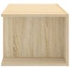 vidaXL TV Cabinet with LED Lights Sonoma Oak 90x39x30 cm