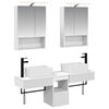 vidaXL Bathroom Cabinet Set 5 pcs White Engineered Wood