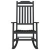 vidaXL Rocking Chair Black 65 x 84 x 114 cm Polyethylene