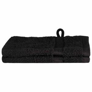 vidaXL Guest Towel SOLUND 2 pcs Black 15 x 21 cm 550 gsm