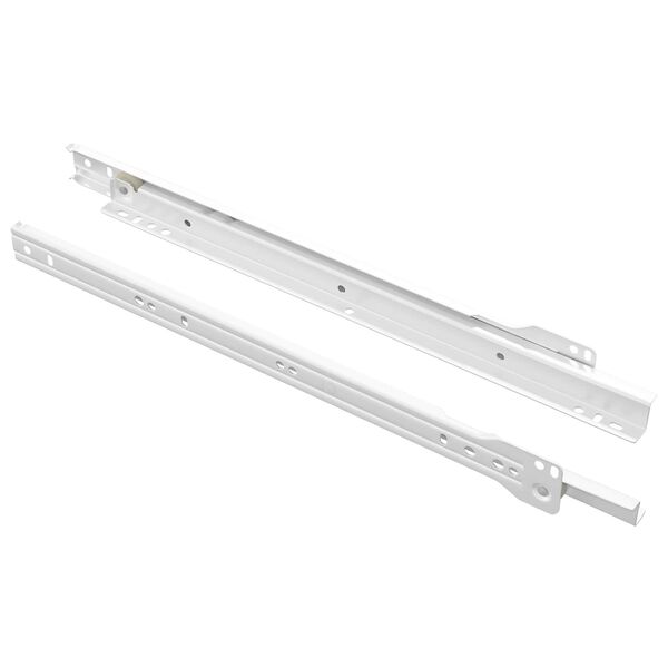 vidaXL Drawer Slide 2 pcs White 350 mm Steel