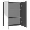 vidaXL Mirror Cabinet | Anthracite | MDF with Melamine surface and Glass