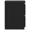 vidaXL Bedside Cabinet Black Oak 30 x 30 x 40 cm Engineered Wood