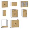 vidaXL 8 Piece Kitchen Cabinet Set Kalmar Artisan Oak Engineered Wood