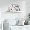 vidaXL Floating Wall Shelf Oak and White 90x23.5x3.8 cm MDF