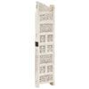 vidaXL Hand carved 4-Panel Room Divider White 160x165 cm Solid Mango Wood