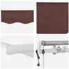 vidaXL Automatic Retractable Awning Brown 400x300 cm