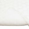 vidaXL Faux Rabbit Fur Blanket 4 pcs White 240 x 270 cm Polyester