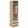 vidaXL Wardrobe with Drawers Sonoma Oak 50x50x200 cm Engineered Wood