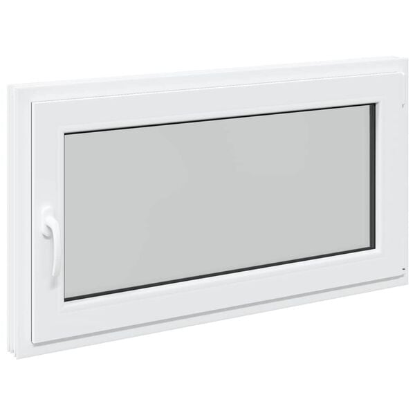vidaXL Basement Window "RISOR" 110x70 cm Tilt&Turn DIN Right White
