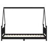 vidaXL Kids Bed Frame Black 90x190 cm Solid Wood Pine