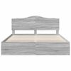 vidaXL Bed Frame Grey Sonoma 180 x 200 cm Solid Pine Wood