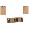vidaXL TV Cabinet Set Wall-mounted 4 pcs Artisan oak 30.5 x 30 x 60 cm