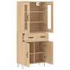 vidaXL Highboard Sonoma Oak 69.5x34x180 cm Engineered Wood