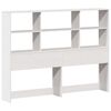 vidaXL Bookcase Bed without Mattress White 140x190 cm Solid Wood Pine