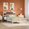vidaXL Bookcase Bed without Mattress 160x200cm Solid Wood Pine