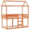 vidaXL Bunk Bed without Mattress Wax Brown 80x200 cm Solid Wood Pine