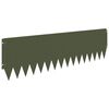 vidaXL Lawn Edging 10 pcs 103 x 30 cm Steel Olive Green