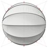 vidaXL Pool Dome Folding Manual Grey and Orange 500 x 500 x 236 cm