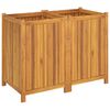 vidaXL Garden Planter with Liner 100x50x75 cm Solid Wood Acacia