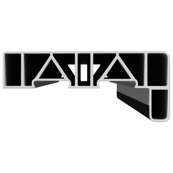 vidaXL Window Sill Anthracite with Wood Grain 100 x 10 x 4.5 cm PVC