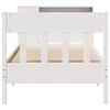 vidaXL Bookcase Bed without Mattress White 90x200cm Solid Wood Pine