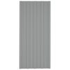 vidaXL Roof Panel 36 pcs Grey 100 x 45 cm Galvanised steel