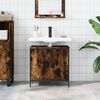 vidaXL Bathroom Sink Cabinet Smoked Oak 60x30x60 cm Engineered Wood