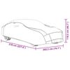 vidaXL Car Cover for Sedan Hail Protection Full XXL Grey and Silver