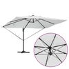 vidaXL Umbrella Manual Sand 352 x 251 x 265 cm Polyester and Aluminium