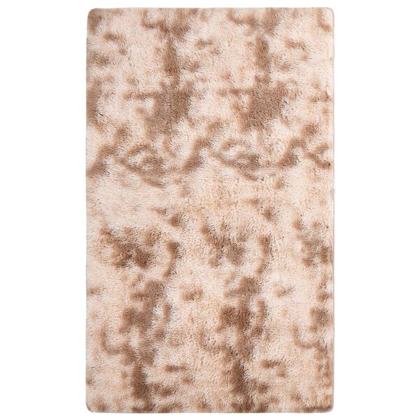 vidaXL Shaggy Rug Cream 270x180 cm