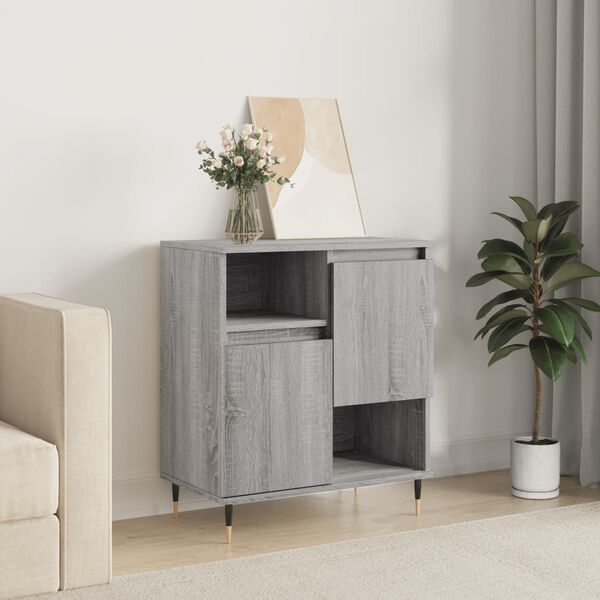 vidaXL Sideboard Grey Sonoma 60x35x70 cm Engineered Wood
