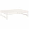vidaXL Garden Footstool White 120x80 cm Solid Wood Pine