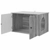 vidaXL Cat House Grey Sonoma 85 x 55 x 50 cm Engineered Wood