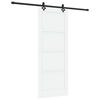 vidaXL Sliding Door ORKDAL 83 x 211 cm Engineered Wood White and Black