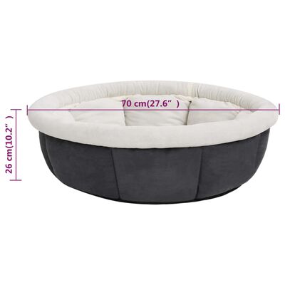 vidaXL Dog Bed 70x70x26 cm Grey