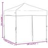 vidaXL Folding Party Tent with Sidewalls White 2x2 m