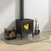vidaXL Fireplace Glass Plate Hexagon 120x60 cm